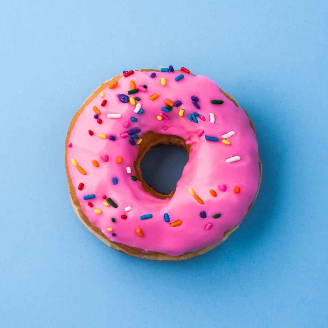 photography of pink doughnut